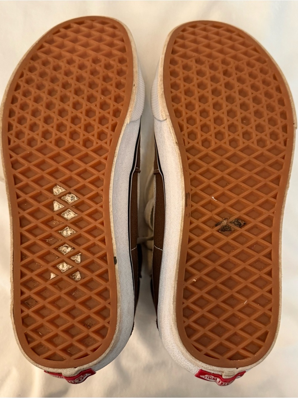 Vans Sk8-Hi Brown White Suede Canvas High Top Sneakers Women’s 8 Men’s 6.5 - Picture 5 of 7